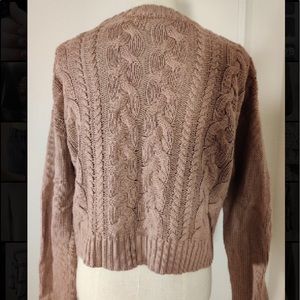 Cable knit sweater
